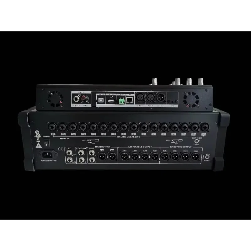 TX-20 Digital Live Mixer Console Profissional Áudio Vídeo e Iluminação AES DJ Sistema de Som Com Console de Efeitos DSP