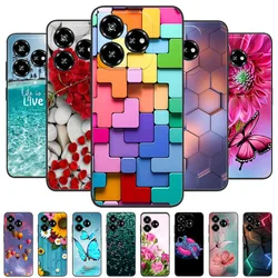 For ZTE Axon 60 4G Case Black Silicone TPU Soft Bumper for ZTE Blade V60 Nubia v60 / Axon60 Z2356 Protector Covers Animals Cool