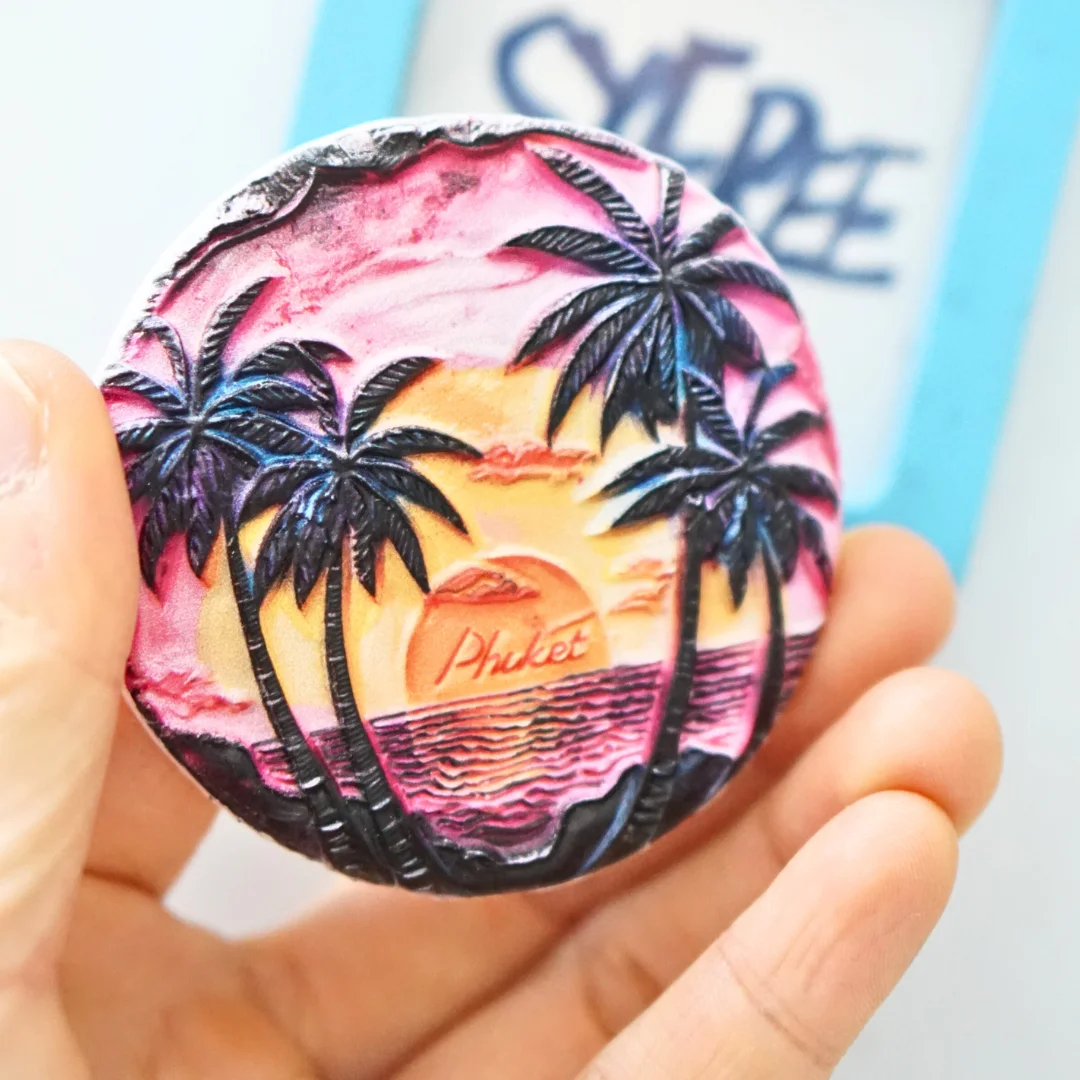 1 قطعة، مغناطيس ثلاجة فوكيت، مغناطيس ثلاجة فيو فوكيت، مغناطيس ثلاجة الشاطئ، مغناطيس ثلاجة المحيط، مغناطيس ثلاجة ملون، و #4