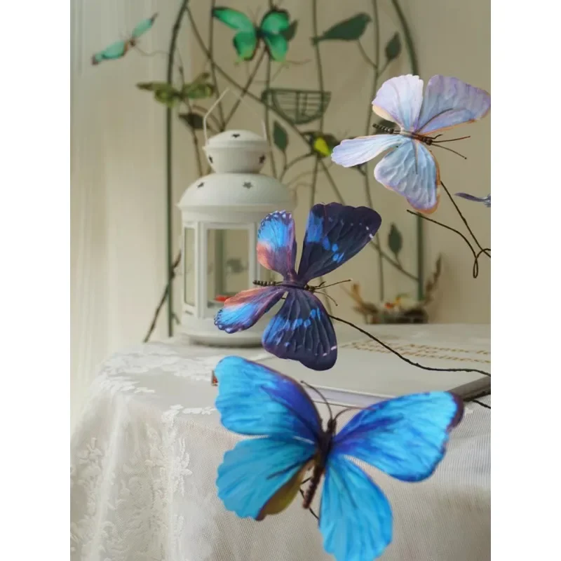 

Fake flower decoration simulated dead branches butterflies dry branches creative window displays