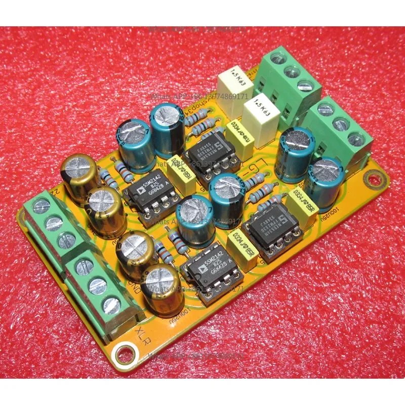 SSM2142 unbalanced RCA to balanced XLR output circuit board LG178, low noise, gain about 6DB.