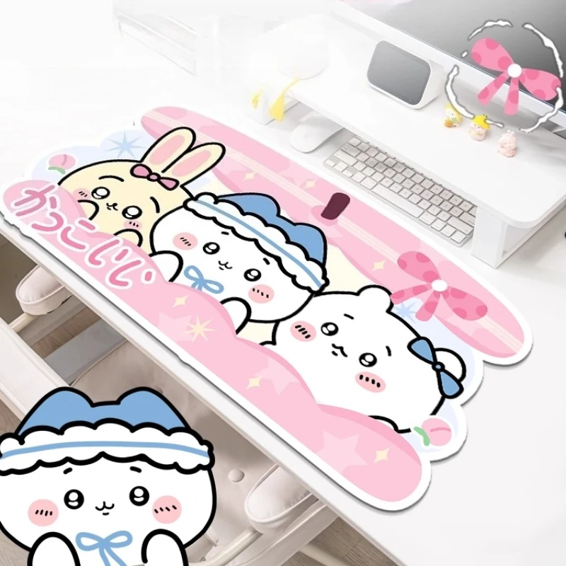

Cartoon Large Mouse Pad Kawaii Chiikawa Anti-Slip Keysboard Mouse Pad Precision Edge-Locking Design MousePad for Laptop Computer