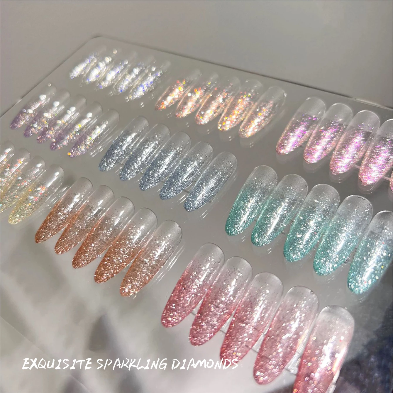 

MIANEL 2026 Spring Summer 12MLShiny Diamond Nail Gel High-Density Reflective Glitter Holographic Sparkly Broken Diamond Nail Art