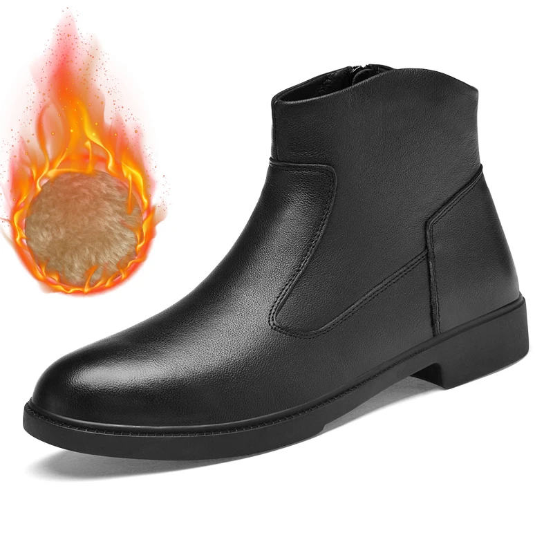 

Men High Top PU Plush Comfortable Warm Classic Men Boots Sizes 38-48