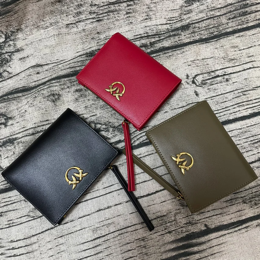 New Women's Genuine Leather Short Bifold Wallet Multi Card Slots Cowhide Purse Fashion Versatile Elegant Chic Clutch Hot