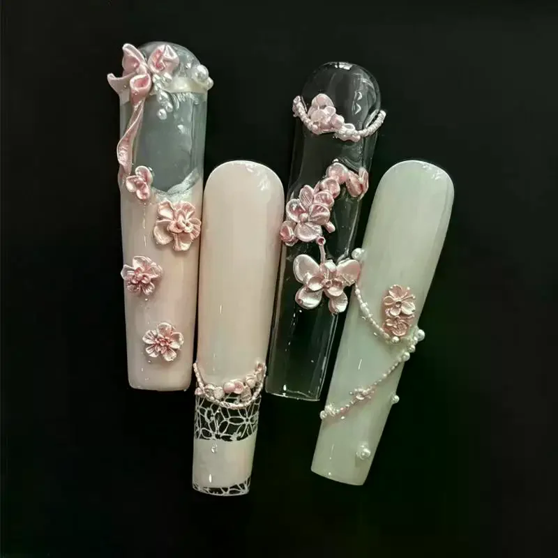 3D Nail Art Charms Mold Mini Butterfly Pearl Shell Patterns Flexible Mould for Travel DIY Manicure Nail Art Creation