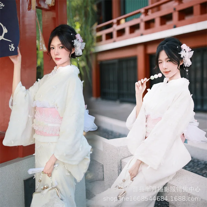 New God Girl Retro Gentle Wind Improved Version Kimono Photo Atmosphere Photography Art Photo Clothing