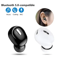 X9 Auricolari Bluetooth 5.0 senza fili Cuffie con microfono In-Ear Sport Auricolari TWS impermeabili Auricolare singolo vivavoce Bluetooth