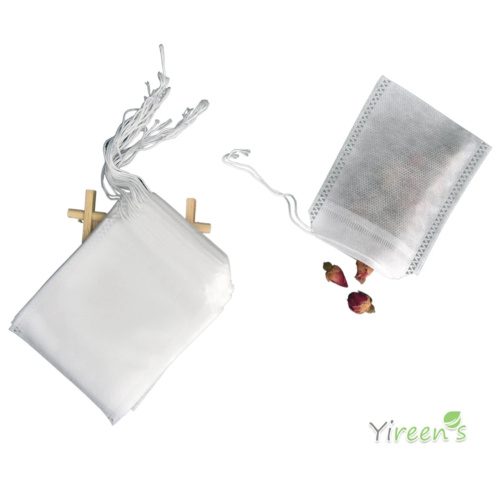 100pcs 160 X 210mm Empty Non-woven Fabric Filter Bag Single Strings Infuser Available For Foot Bath And Cook