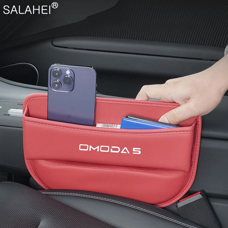 

Leather Car Seat Gap Organizer Console Crevice Filler Side Storage Box For Chery Omoda C5 5 fx 7 8 pro plus Auto Accessories