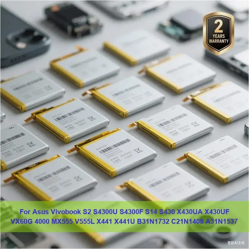 

Аккумулятор для Asus Vivobook S2 S4300U S4300F S14 S430 X430UA X430UF VX60G 4000 MX555 V555L X441 X441U B31N1732 C21N1408 A31N1537