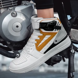 Motorcycle Boots Unisex Motorbike Riding Shoes Breathable Biker Boots Motorboats Motorcycle Shoes Motocross Off-road Riding Bota