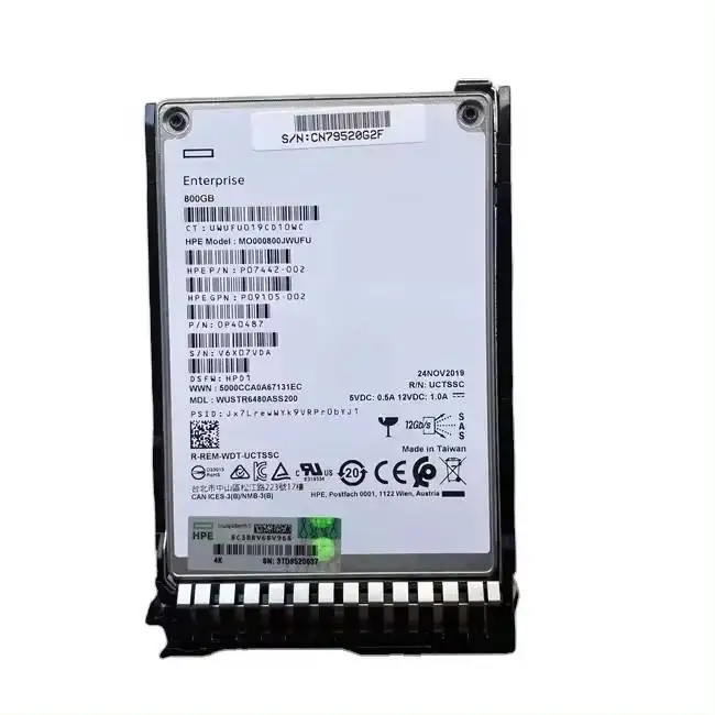 Customized H-PE MSA R0Q57A P13247-001 2.4TB 10kRPM 2.5in SAS-12G Enterprise Server M.2 HDD