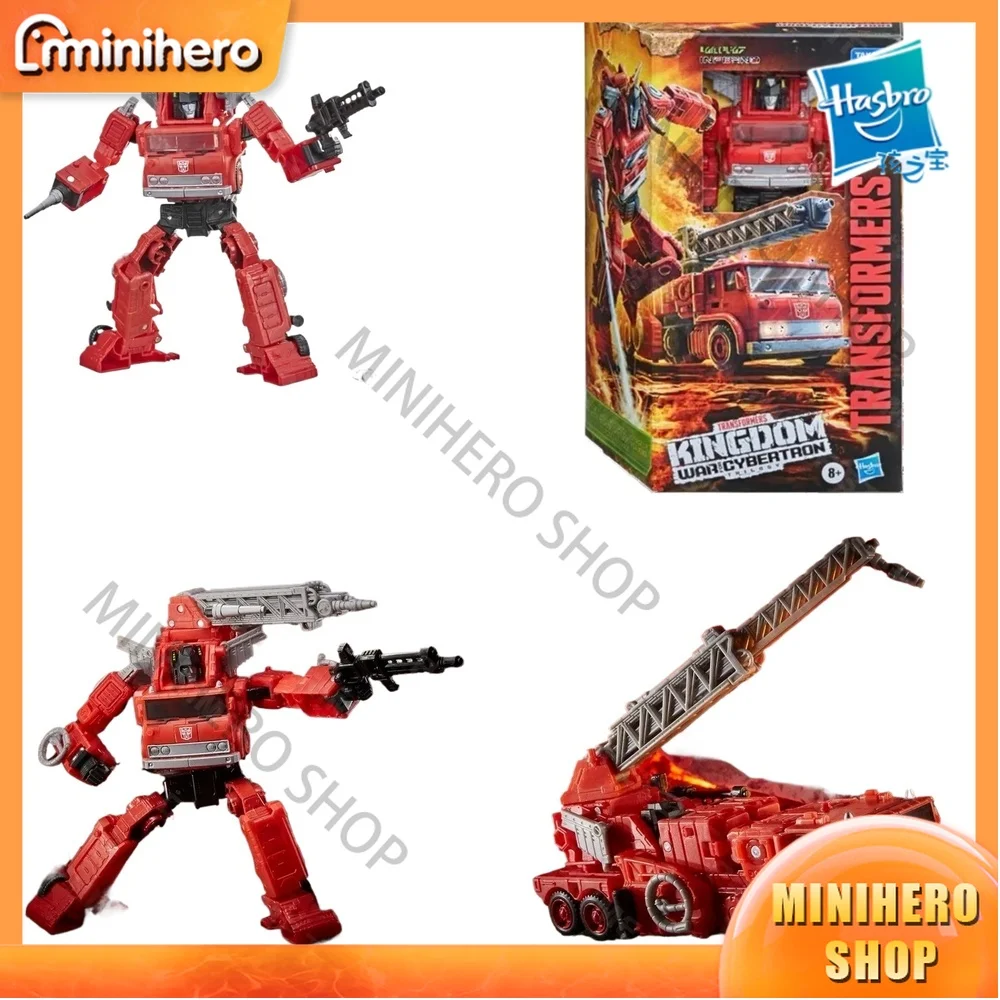 

In Stock Original Hasbro Transformers War for Cybertron Kingdom WFC-K19 Inferno F0694 Voyager Class Super Action Figure