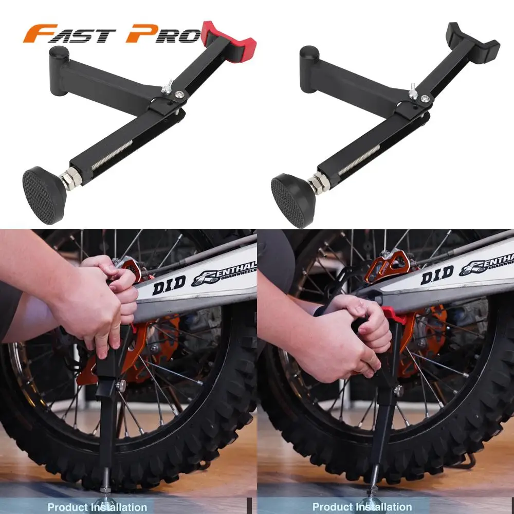 Motorcycles Rear Wheel lift Stand Paddock Stand Portable Single Sided Front Support Foldable Tire Repairing Tool For KTM HONDA