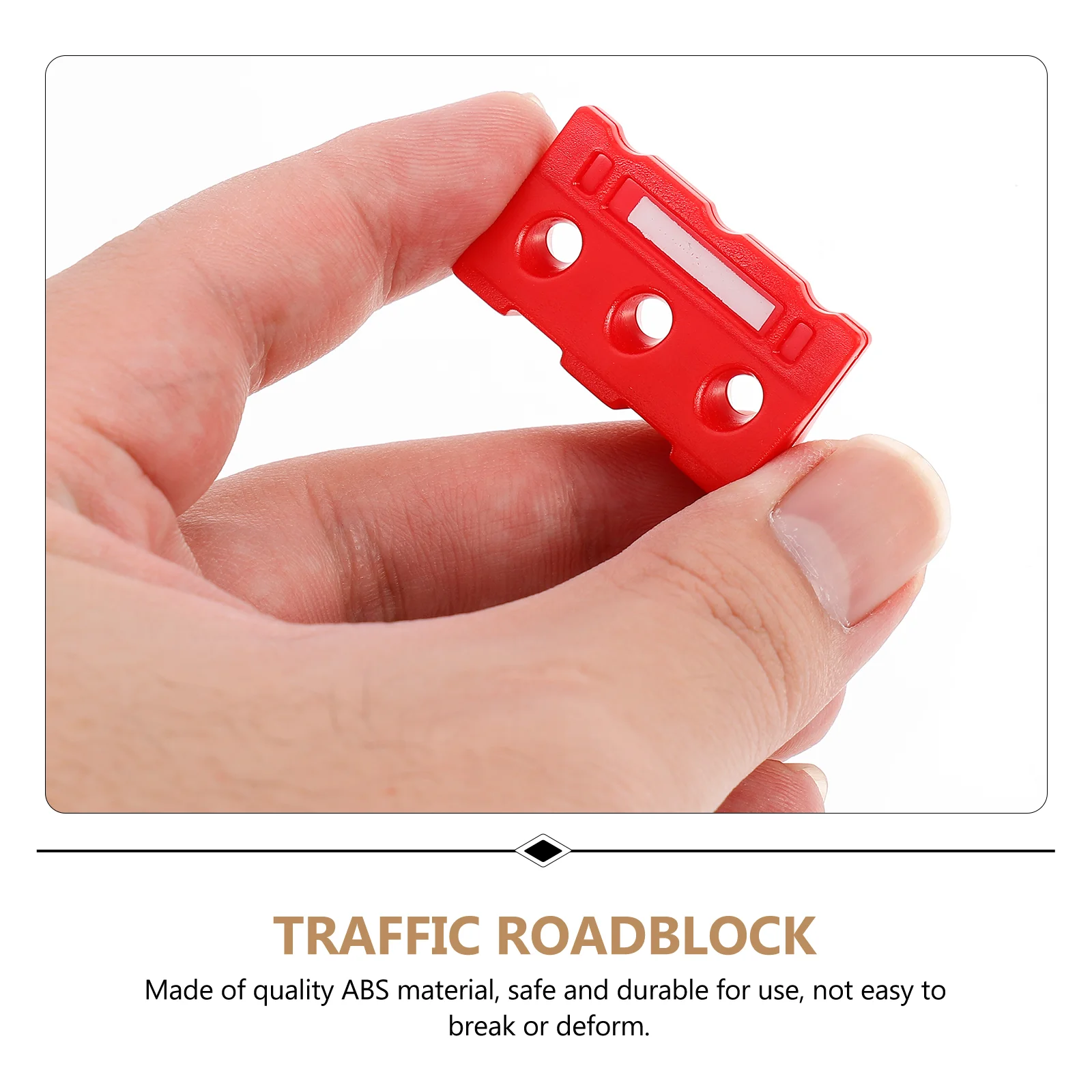 24 Pcs Traffic Road Sign Barricade Roadblock Mechanical Timer Simulation Miniature Educational Abs Child Alarm