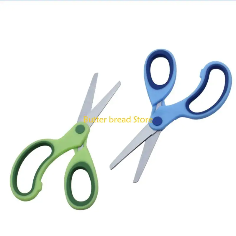 W89C Left-Handed Safety Scissors Kids Scissors Training Scissors with Comfort Handle