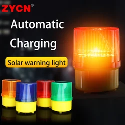 Solar Warning Light LED Automatic Charging Construction Harbor Road Emergency Marine Power Traffic Alarm Tower Crane No Sound