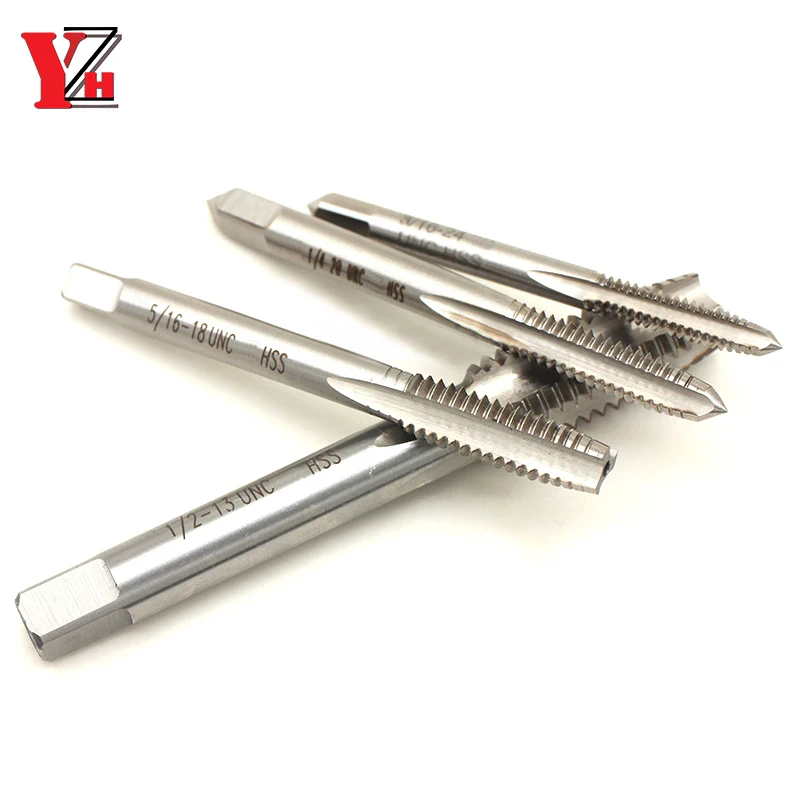 Imagem -03 - Hss Tap American Standard Unc Unf Unef un Uns Parafuso de Rosca de Flauta Reta 080 256 440 4-48 5-40 5-44 632 6-40 4