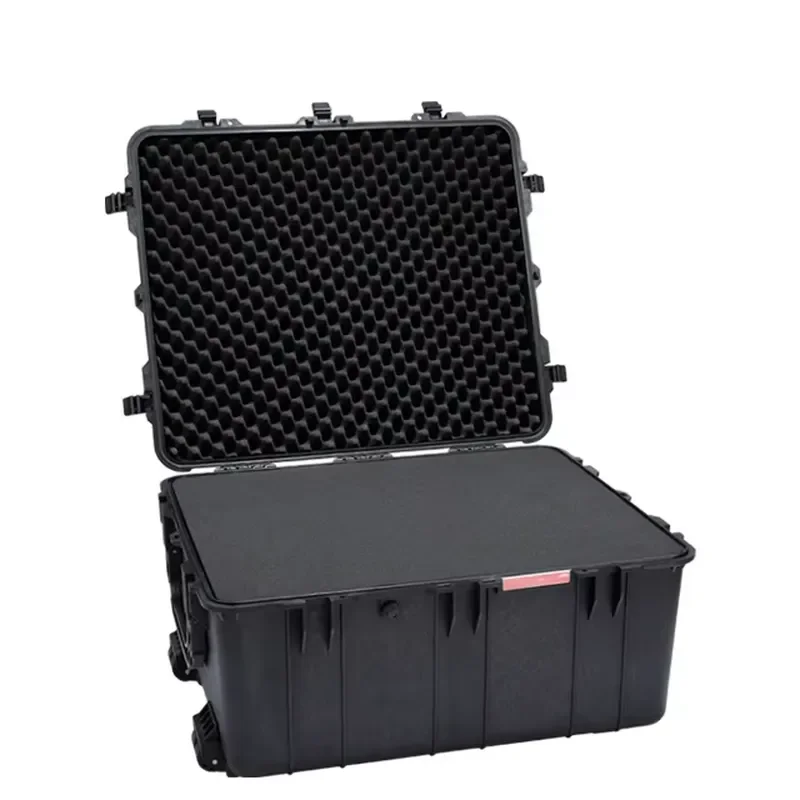 Large Professional Mechanic Tool Box with Inline Roller Skates Wheels IP65 Waterproof Plastic Case Anti Pressure Boarding