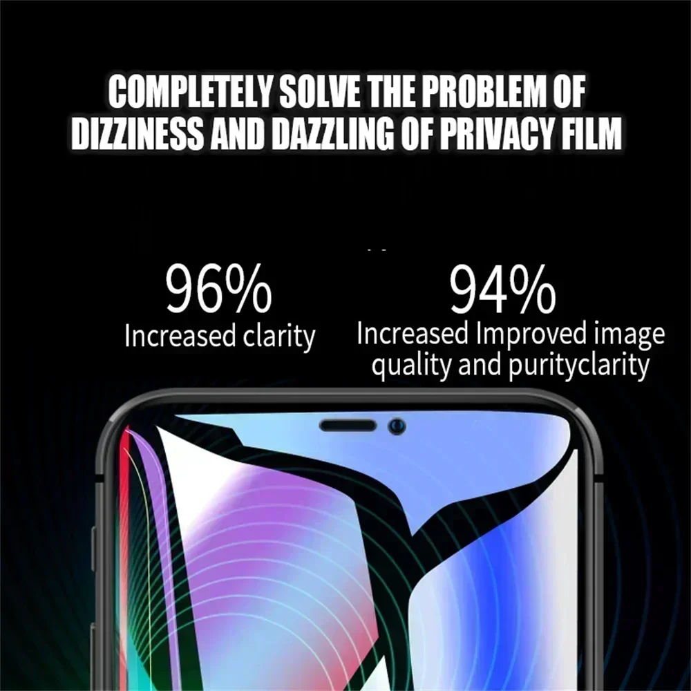 4 шт. защитная пленка для экрана для iPhone 15 14 13 12 11 Pro Max Mini антишпионское закаленное стекло для iPhone 7 8 Plus SE X XR XS MAX