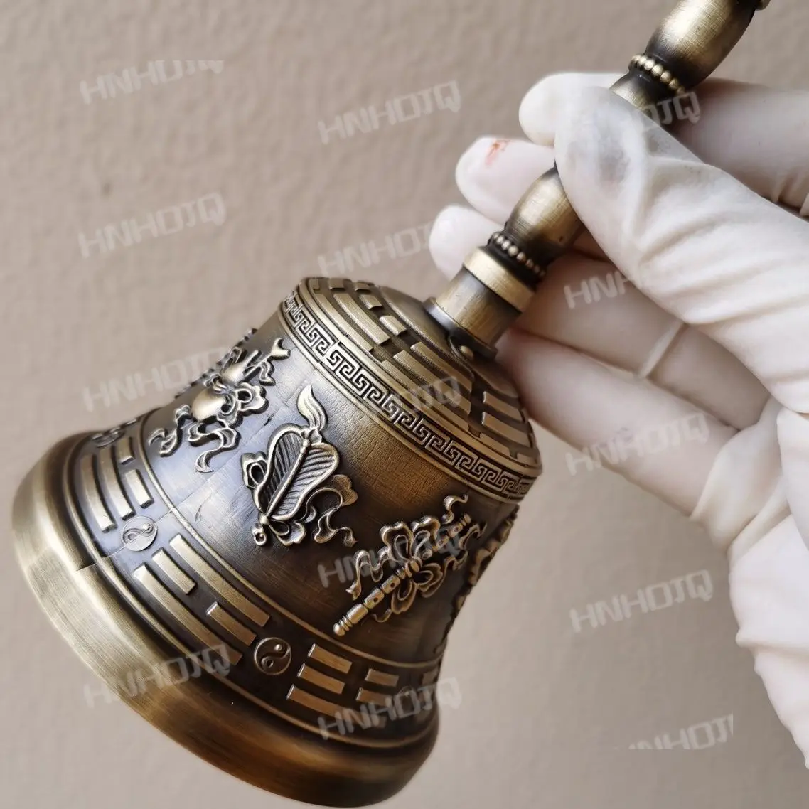 

Taoist высококачественный, Чистый медный Sanqing колокольчик, медный колокольчик с тремя зубцами погремушка