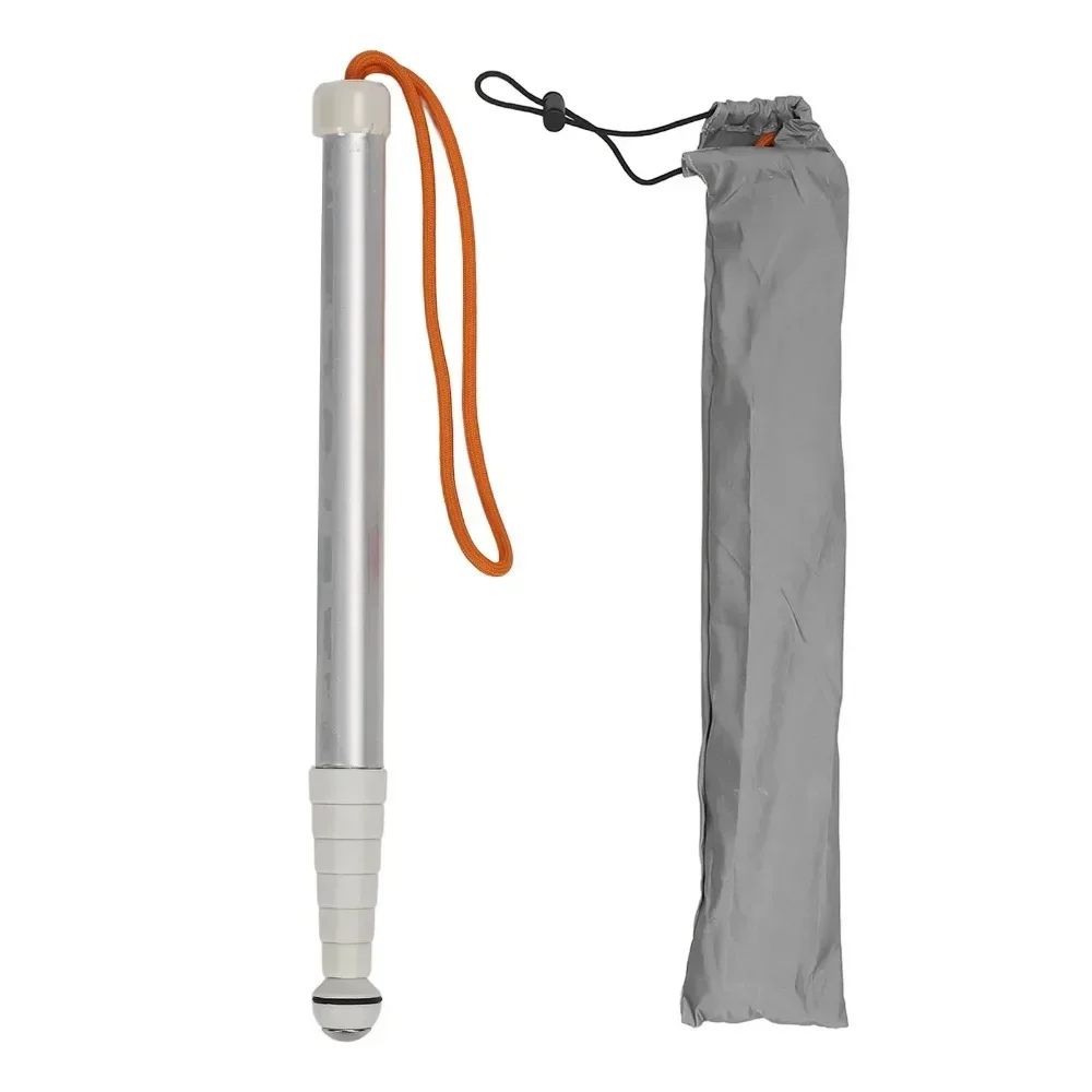 Foldable Blind Walking Cane Blind Cane Reflective Titanium Alloy Easy Grip Lightweight Sturdy for Elderly Vision Impaired People