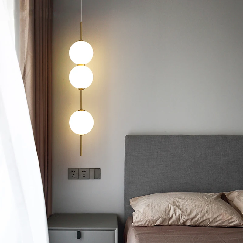 

Minimalist Glass Ball Led Pendant Lights for Living Room Dining Room Kitchen Bar Decor Hanging Chandelier Lighting Suspension
