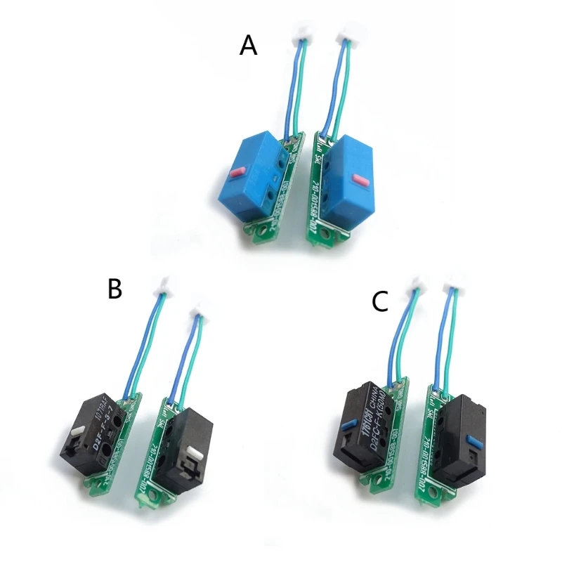 2 unidades/par mouse micro interruptor botão círculo placa 80m 50m 10m cliques para a vida inteira para g900 g903 g903 herói