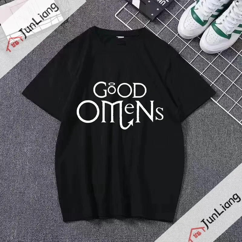 Good Omens - The TV Show Graphic Tee Tops Humor Funny Unisex Streetwear Clothes Camisetas Masculino Ropa De Mujer