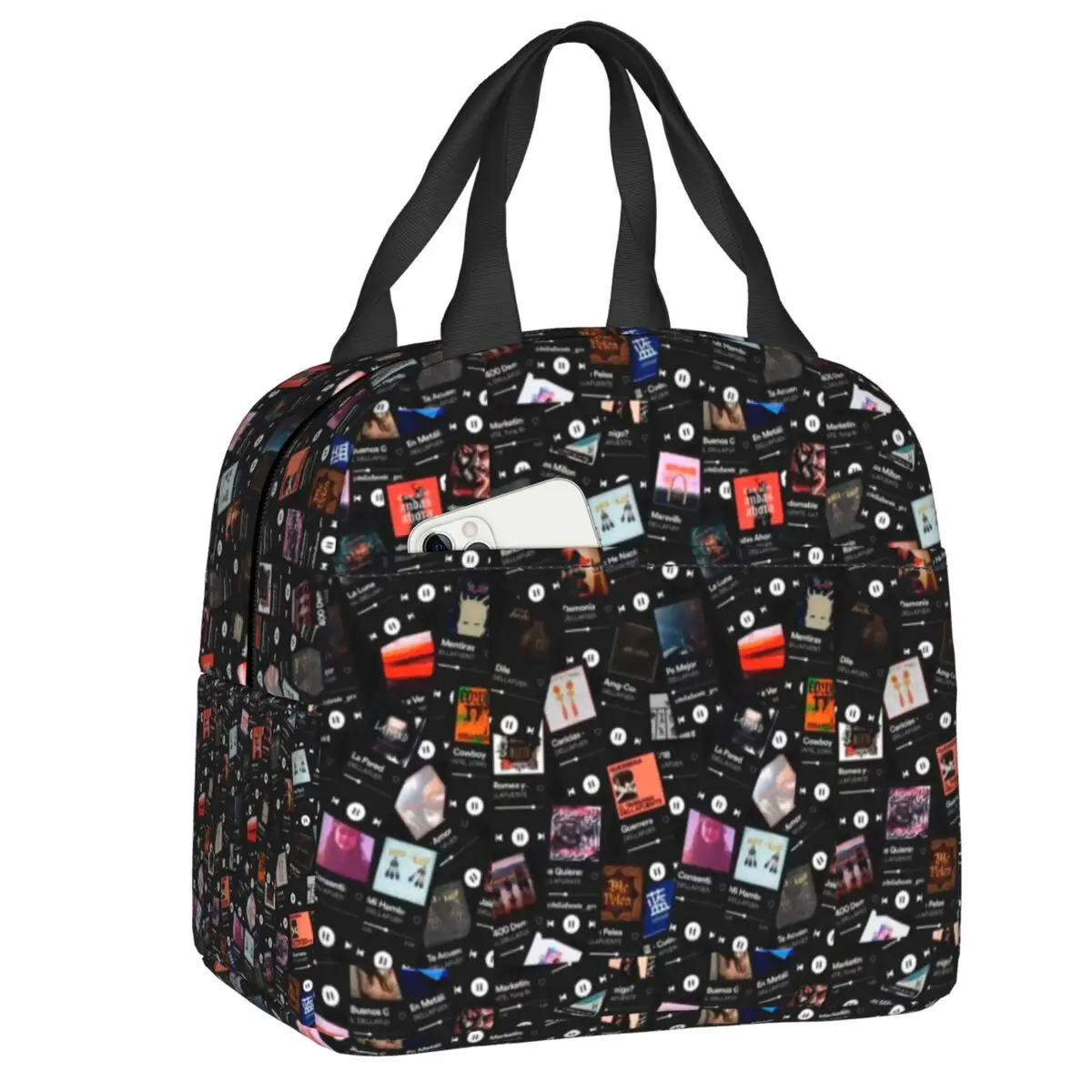 

Термоизолированные ланч-боксы Custom Dellafuente FC в стиле хип-хоп и рок для женщин, портативные сумки для обедов для школы, контейнеры для хранения еды