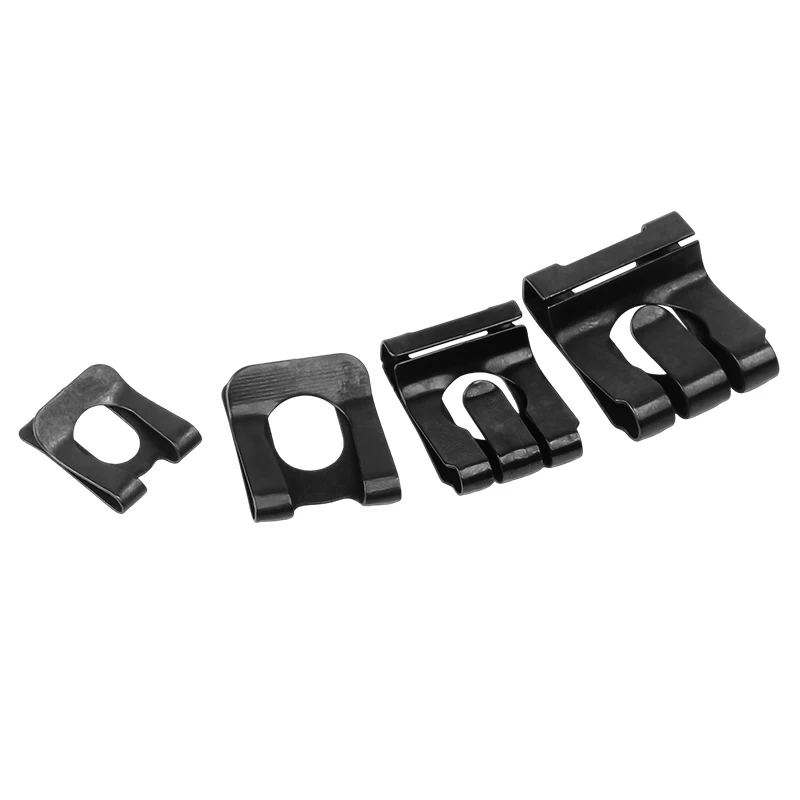 20 ~ 50 قطعة M4 M5 M6 M8 M10 M12 M16 65 المنغنيز الصلب مطاطا مكافحة تخفيف المشبك U-شكل كليب ل رمح #2