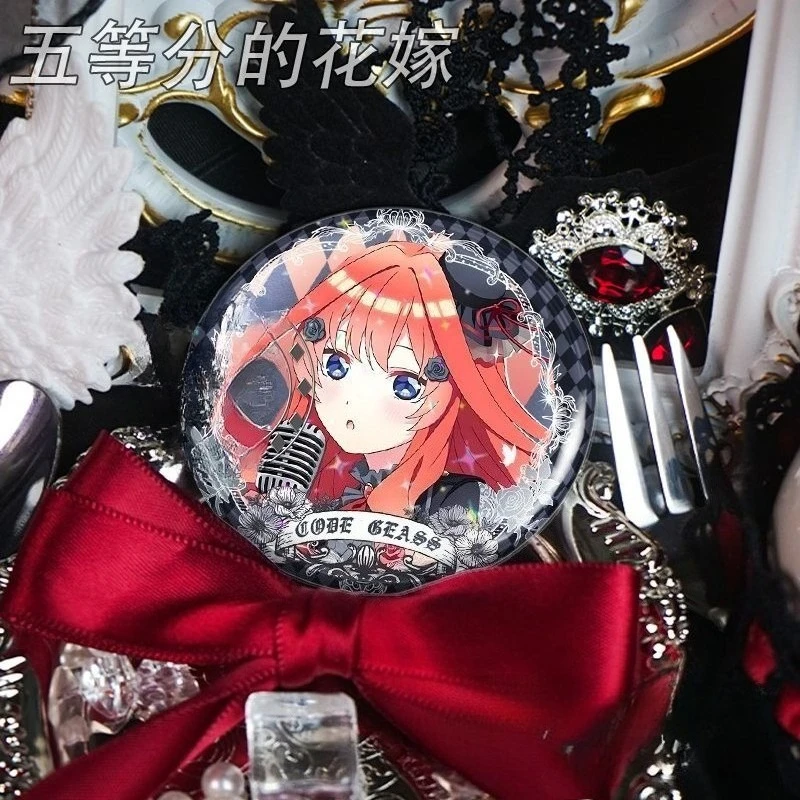The Quintessential Quintuplets Nakano Ichika Nino Miku Yotsuba badge creative high-value DIY cartoon print backpack accessories view 5