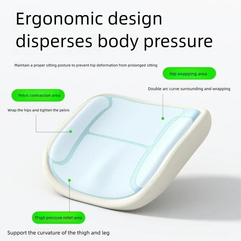 Office Seat For Sitting Ergonomic Student Pad Office Seat Pillow Classroom For Dormitory Sciatica Bench Coccyx Support Back 3