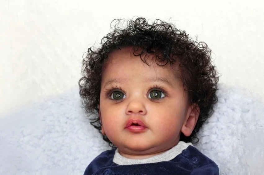 

NPK 24''Unfinished Doll parts with Hand Rooted Hair Ayana Lifelike Reborn Doll kit painted Doll kit