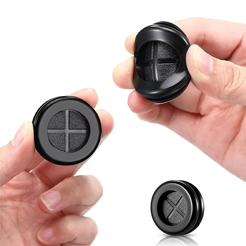 12/16/20/22/25/27/28/30/32/35/38-110mm ID Black Round Double-Sided Cable Wiring Rubber Grommets Gasket Ring Wire Protective Loop