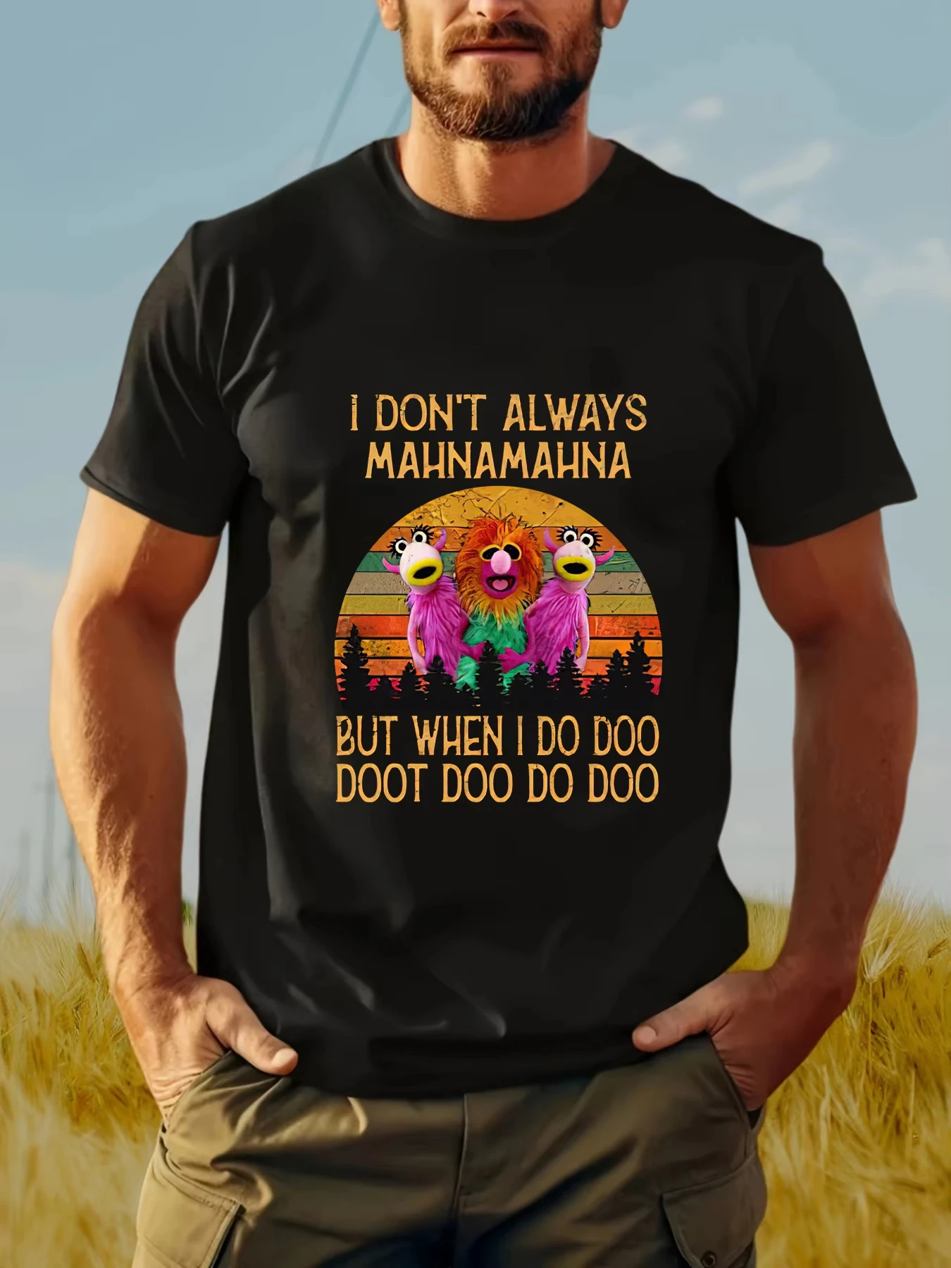 تي شيرت رجالي ملابس رجالية للجنسين كاجوال بأكمام قصيرة ورقبة دائرية تي شيرت للصيف من القطن المسامي مثالي للخارج #1