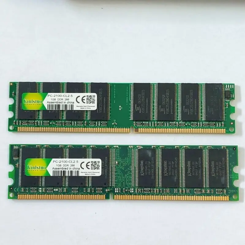 Kinlstuo RAMS DDR1 1GB 333/400/266MHz Desktop memory DDR1 CL2.5 DIMM desktop memoria 1gb 266/333/400