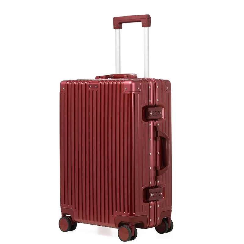 

Ultra light aluminum frame silent universal wheel student suitcase password strong
