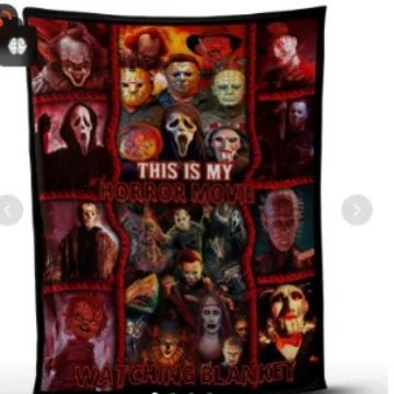 

New Horror Halloween Blanket with A Picture of A Flannel Blanket Horror