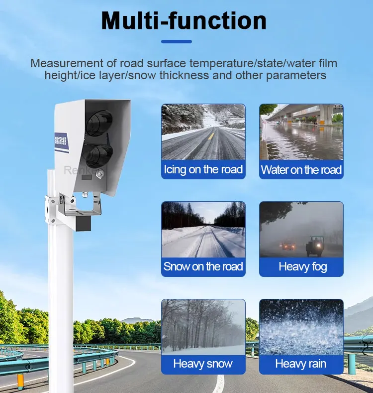 Renke Real Time Road Condition Monitoring RS485 Non Contact Road Sensors for Traffic Safe
