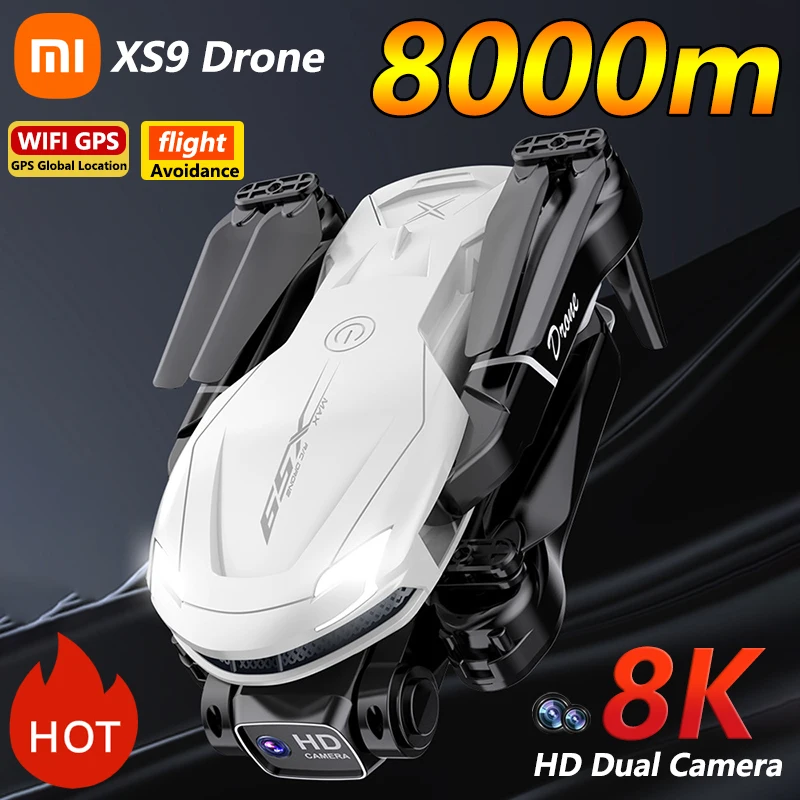 Xiaomi New D-XS9 Drone 8K Professional HD Aerial Dual-Camera Intelligent Obstacle Avoidance Optical Flow Positioning Quadcopter