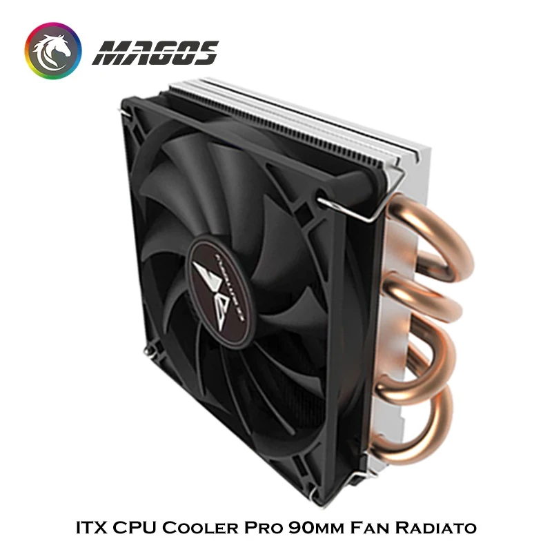 Mini Cpu Koeler 1700 Pro Ultra-Slanke 39Mm Hoge Koelbak Low-Profile Luchtkoeling Radiator 5V Argb Aura Sync Zwart/Wit