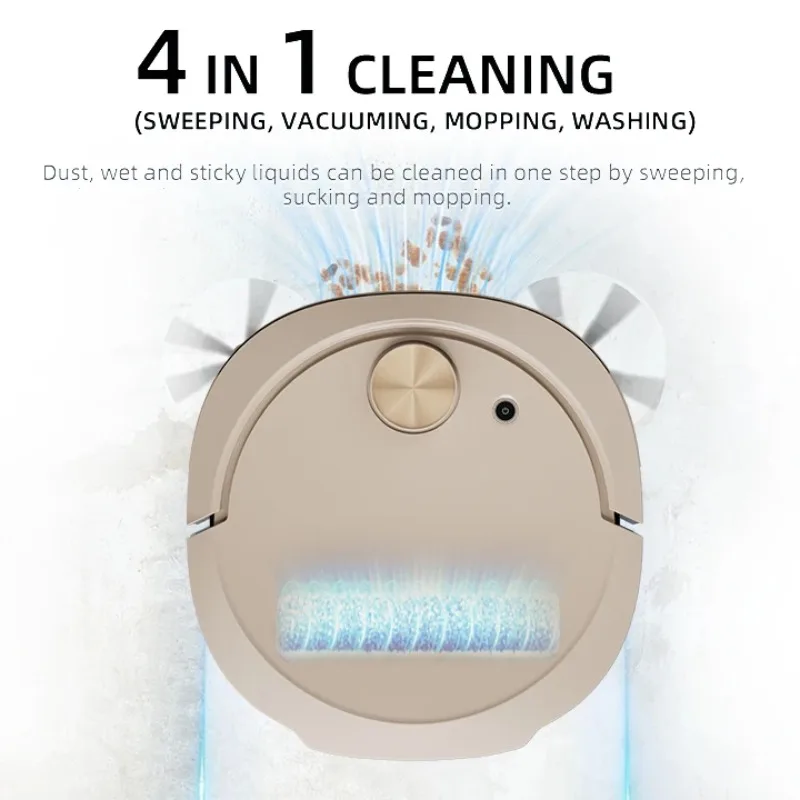 Sweep And Mop Smart Robot Vacuum Cleaner With Direct Connect Water Pipe And Auto Dust Collecting System