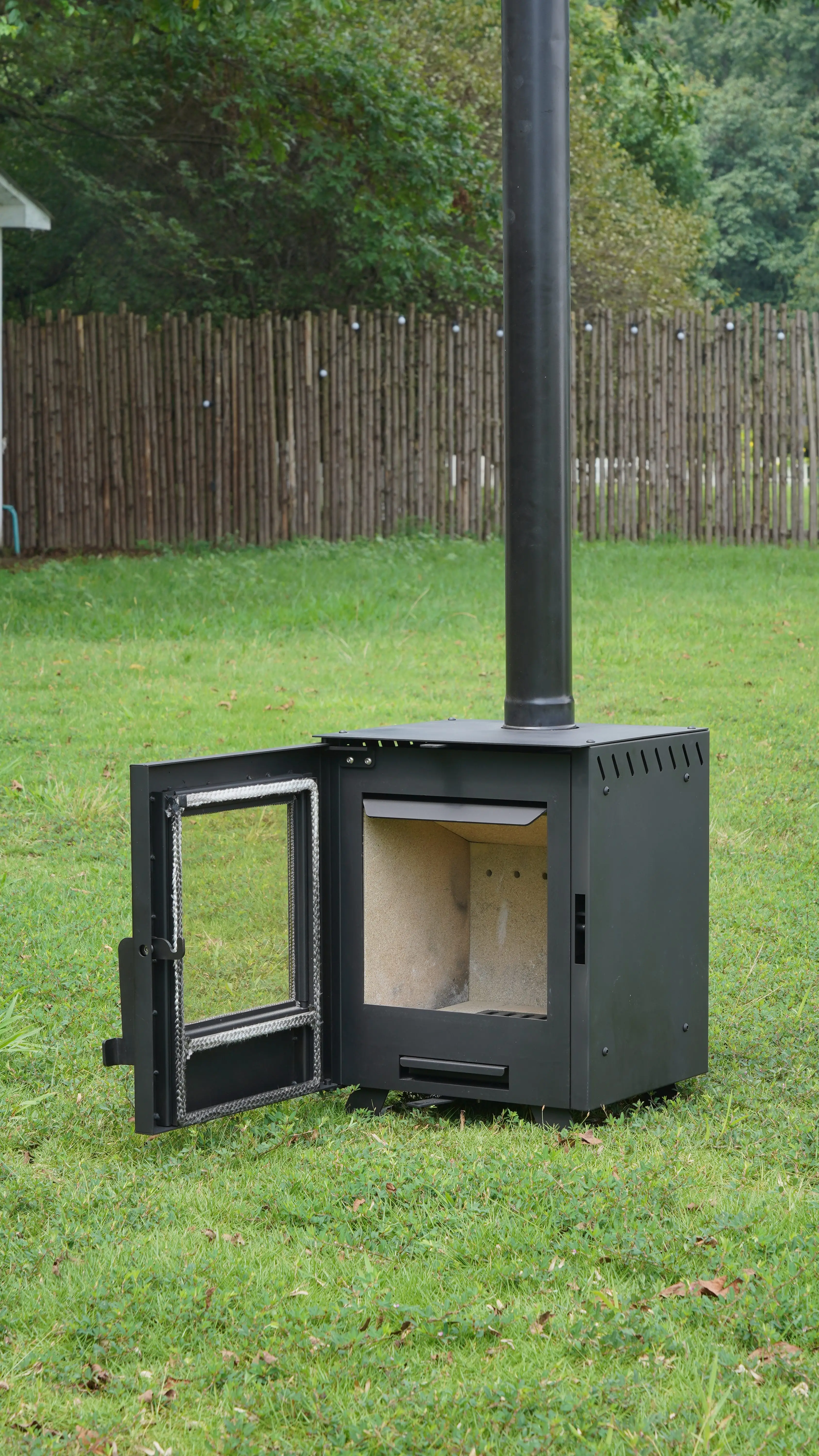 QC-R01 Mini houtkachel Kleine houten kachels Rookloze open haard te koop