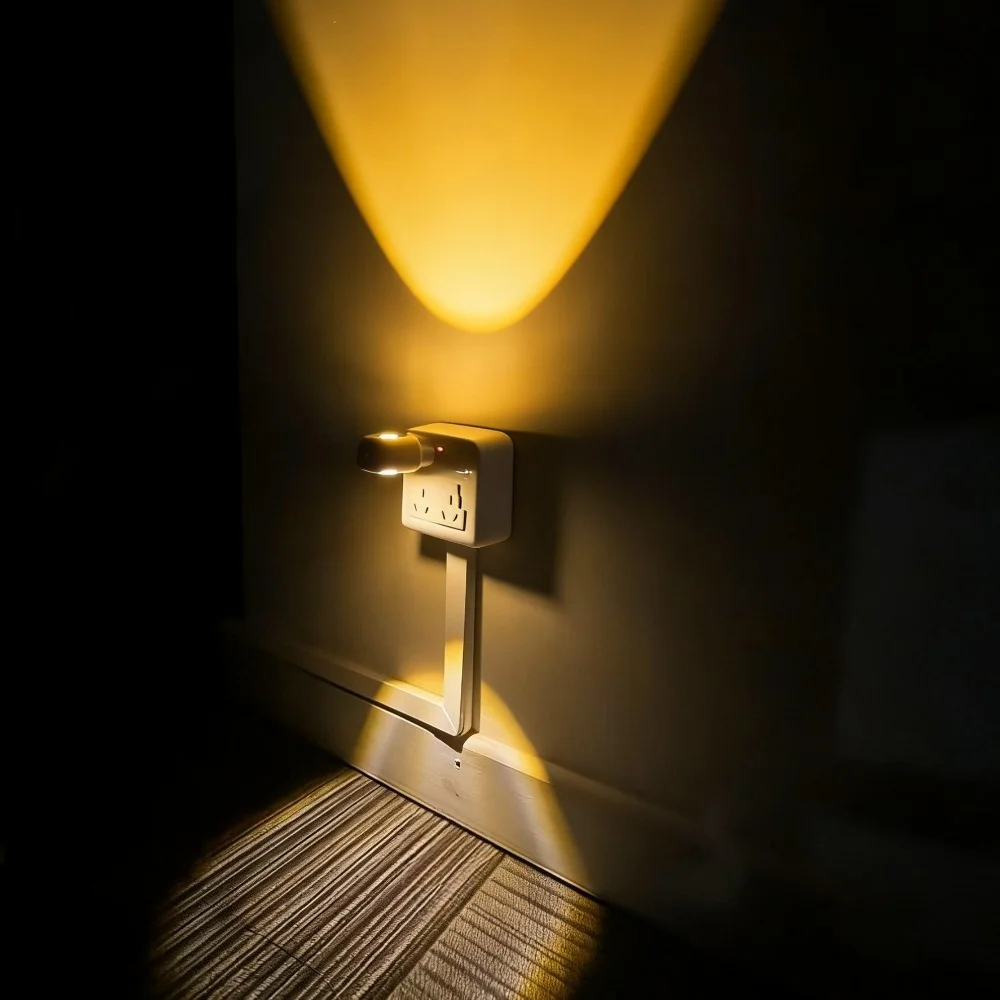 Mini LED Night Light EU/US Plug-In 220v Wall Socket Lamp With Twilight Sensor Energy Saving For Kids Room Bedroo WC Night Lights