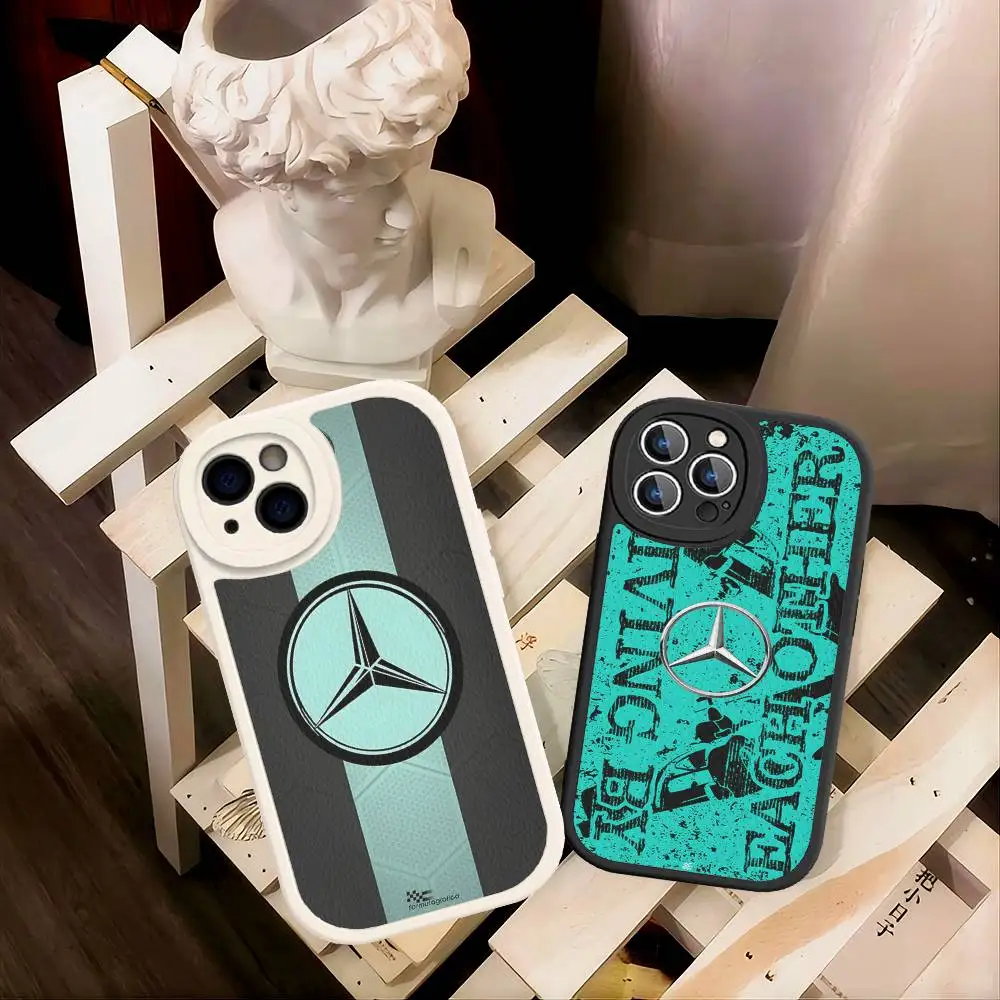 Car M-Mercedes-Ben-z-Backs Phone Case For IPhone 16 15 14 13 12 11 Pro Max Plus Shockproof Leather Cover - view 6