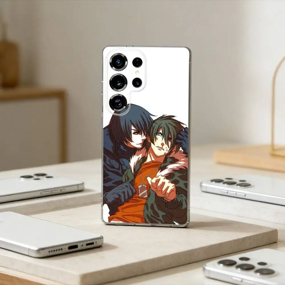 Action T-Togainu no Chi   Phone Case For Samsung S25,S24,S21,S22,S23,S30,Ultra,S20,Plus,Fe,Note,10,9,5G Transparent Cover