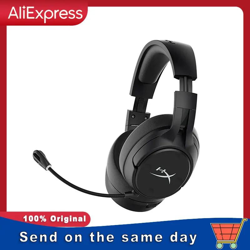 Hyper X Cloud Flight S headphones 7.1 Surround Sound Wireless Gaming Headset Detachable Microphone Gaming Headset