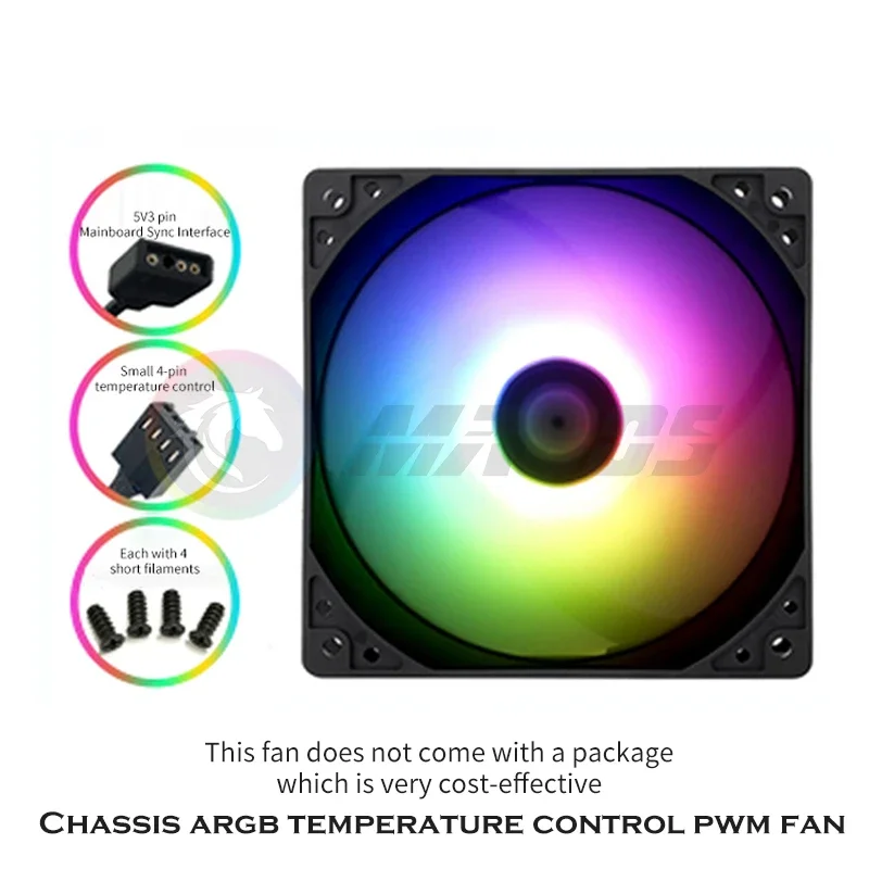 Thermalright Case Cooling Fan RGB 120mm PWM 1550RPM Smart ARGB 5V 3PIN Computer CPU Cooler Fan PA120 AX120R SE